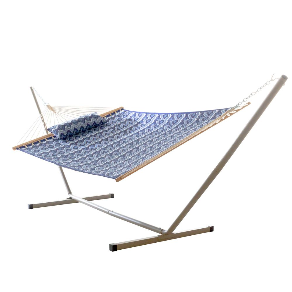 Ikat Woven Fabric - Living Large 2Person Quilted Hammock with