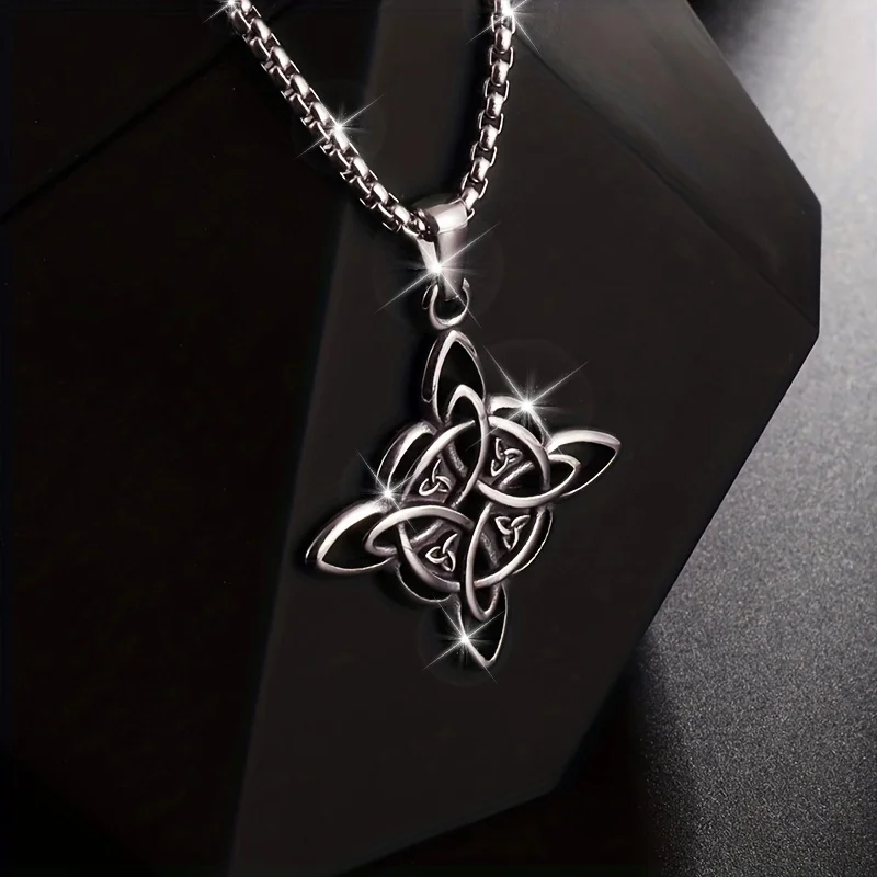 Ethnic Wear Fashion Designer - 1-Piece Stainless Steel Witch Knot Pendant