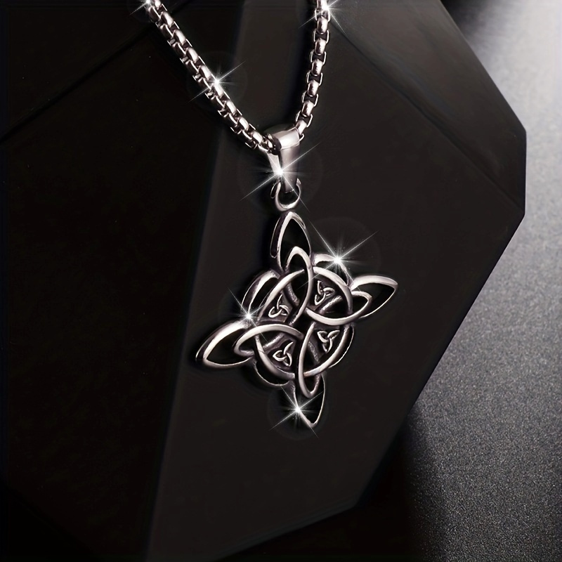 Ethnic Wear Fashion Designer - 1-Piece Stainless Steel Witch Knot Pendant