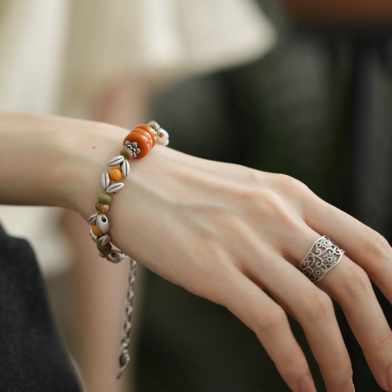 Yellow Disc Round Bead Spacer  - Ethnic Wear Fashion Designer 리뷰 및 가격