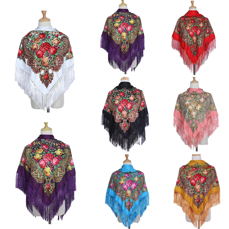 Retro Printed Scarf Winter Boh - Ethnic Boho Fashion 리뷰 및 가격