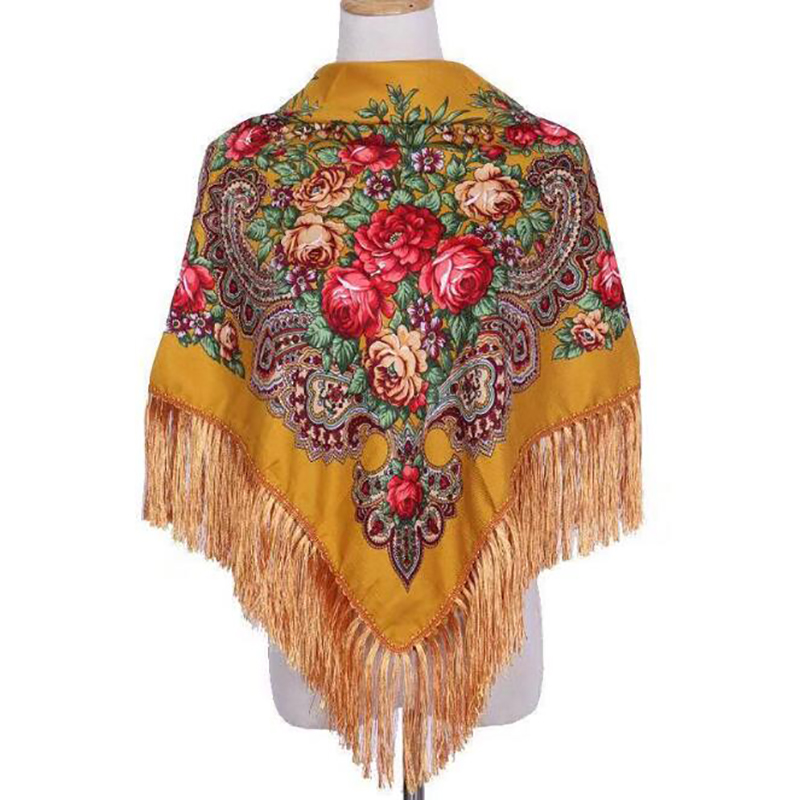 Retro Printed Scarf Winter Boh - Ethnic Boho Fashion 리뷰 및 가격