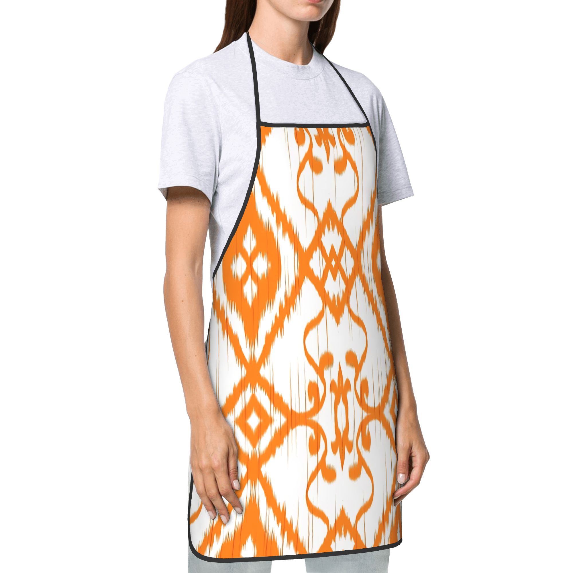 Ikat Moorish Coral Orange Apri - Ikat Woven Fabric 리뷰 및 가격