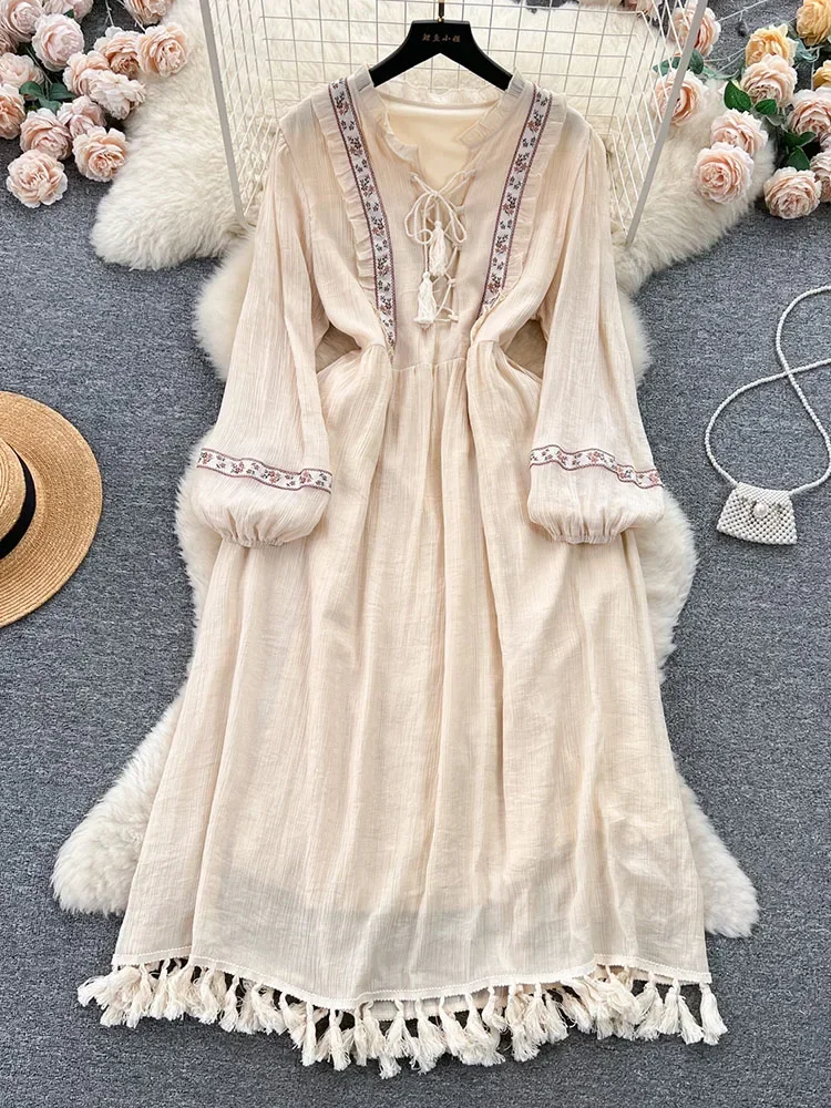 Spring/Summer Bohemian Dress W - Ethnic Boho Fashion 리뷰 및 가격