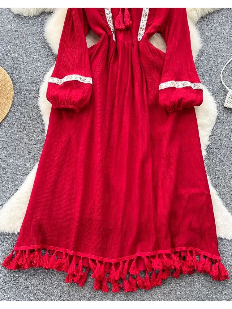 Spring/Summer Bohemian Dress W - Ethnic Boho Fashion 리뷰 및 가격