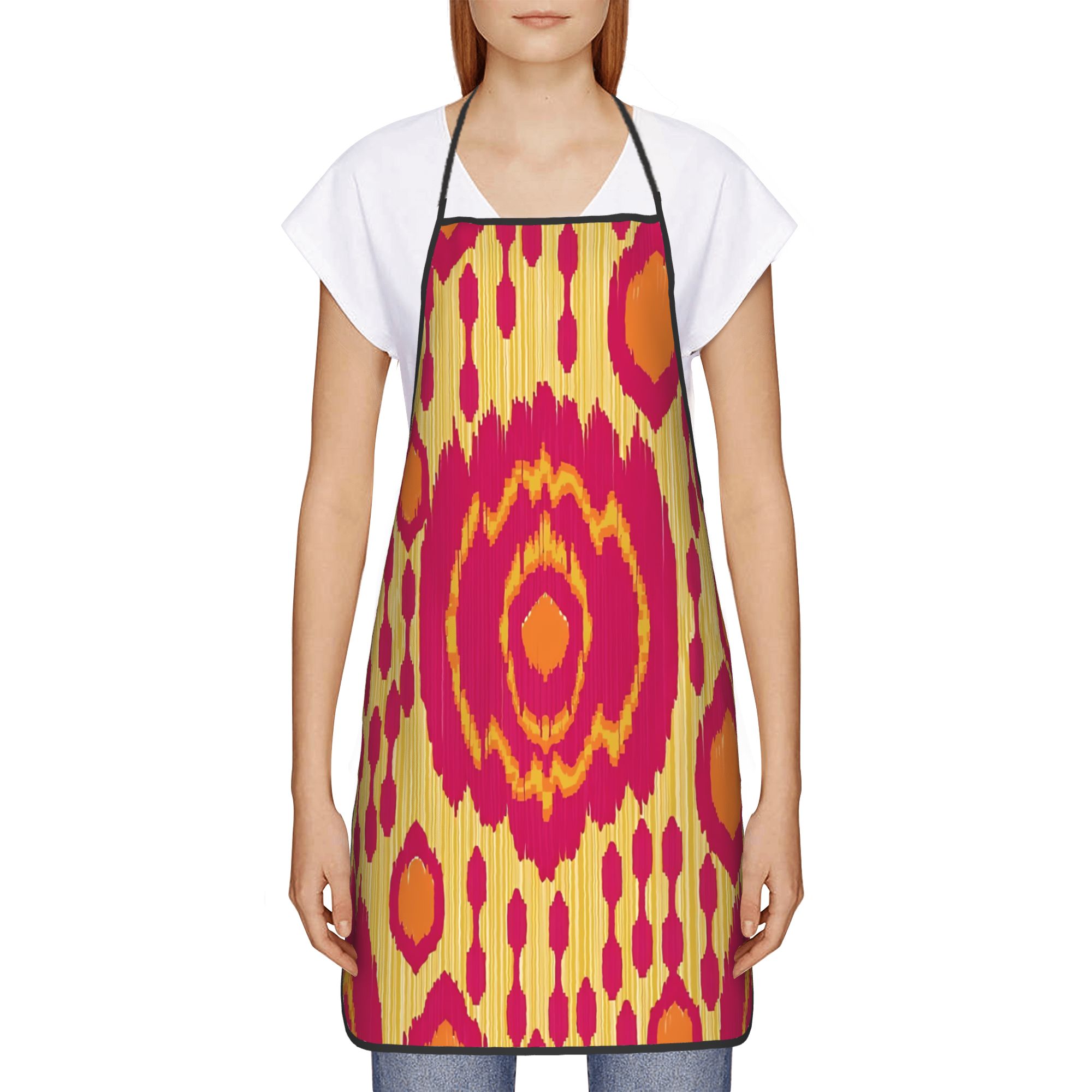 Ikat Moorish Coral Orange Apri - Ikat Woven Fabric 리뷰 및 가격
