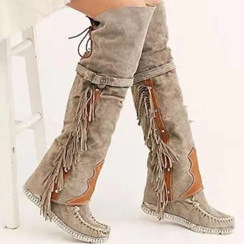 Fashion Bohemia Knee-length Wo - Ethnic Fashion In 리뷰 및 가격