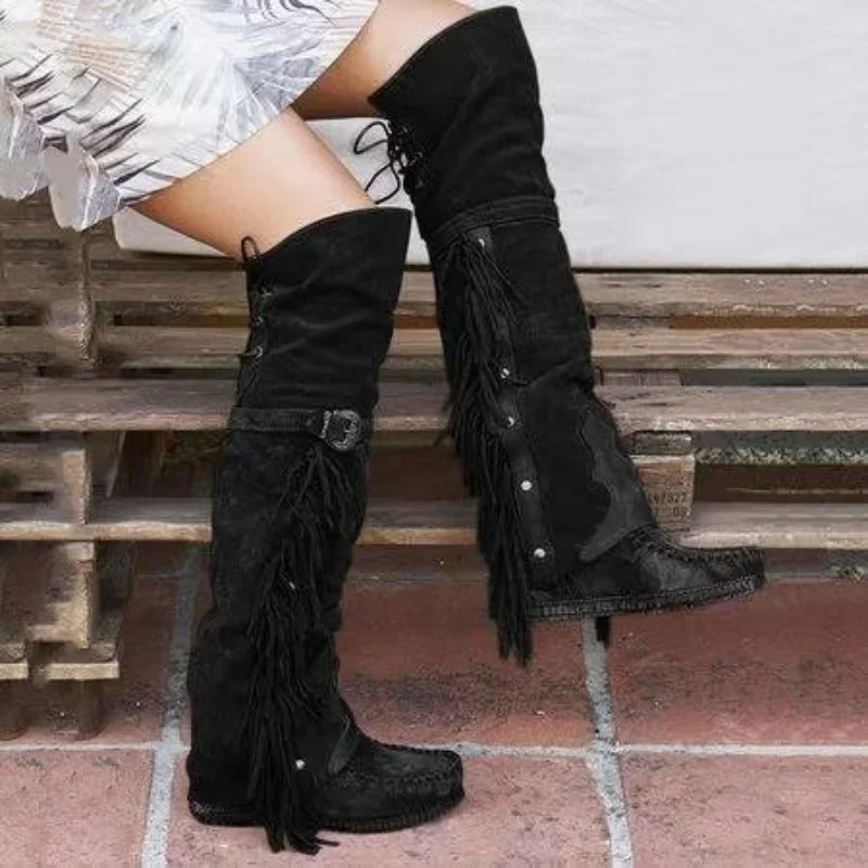 Fashion Bohemia Knee-length Wo - Ethnic Fashion In 리뷰 및 가격