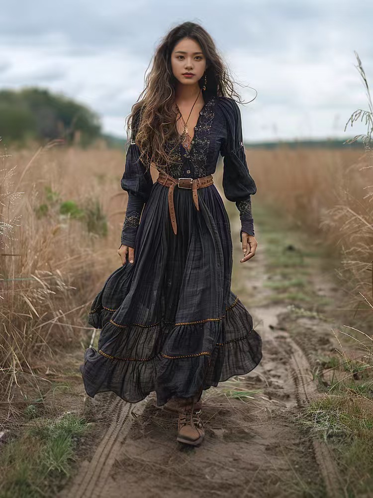 Ethnic Fashion Floral Print Vi - Ethnic Boho Fashion 리뷰 및 가격