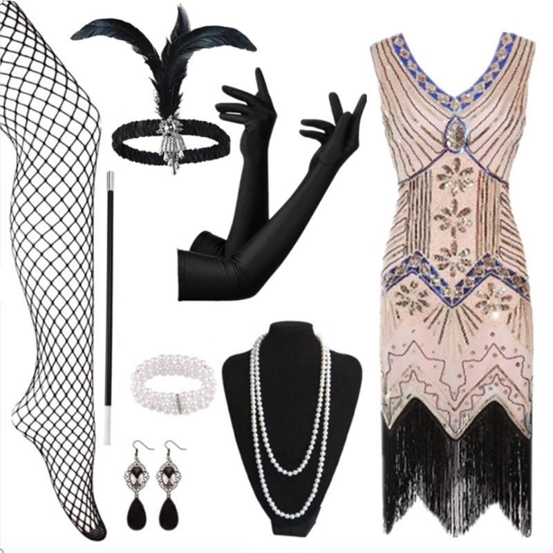 Beaded Tassel Sequin Dress Lat - Ethnic Fashion Brand 리뷰 및 가격
