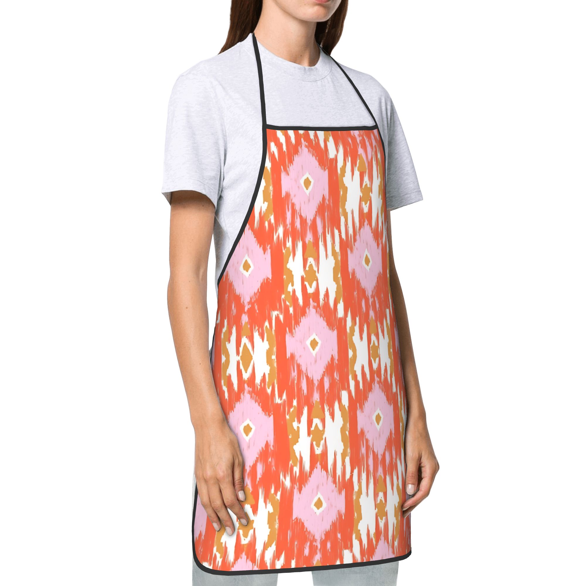 Ikat Moorish Coral Orange Apri - Ikat Woven Fabric 리뷰 및 가격