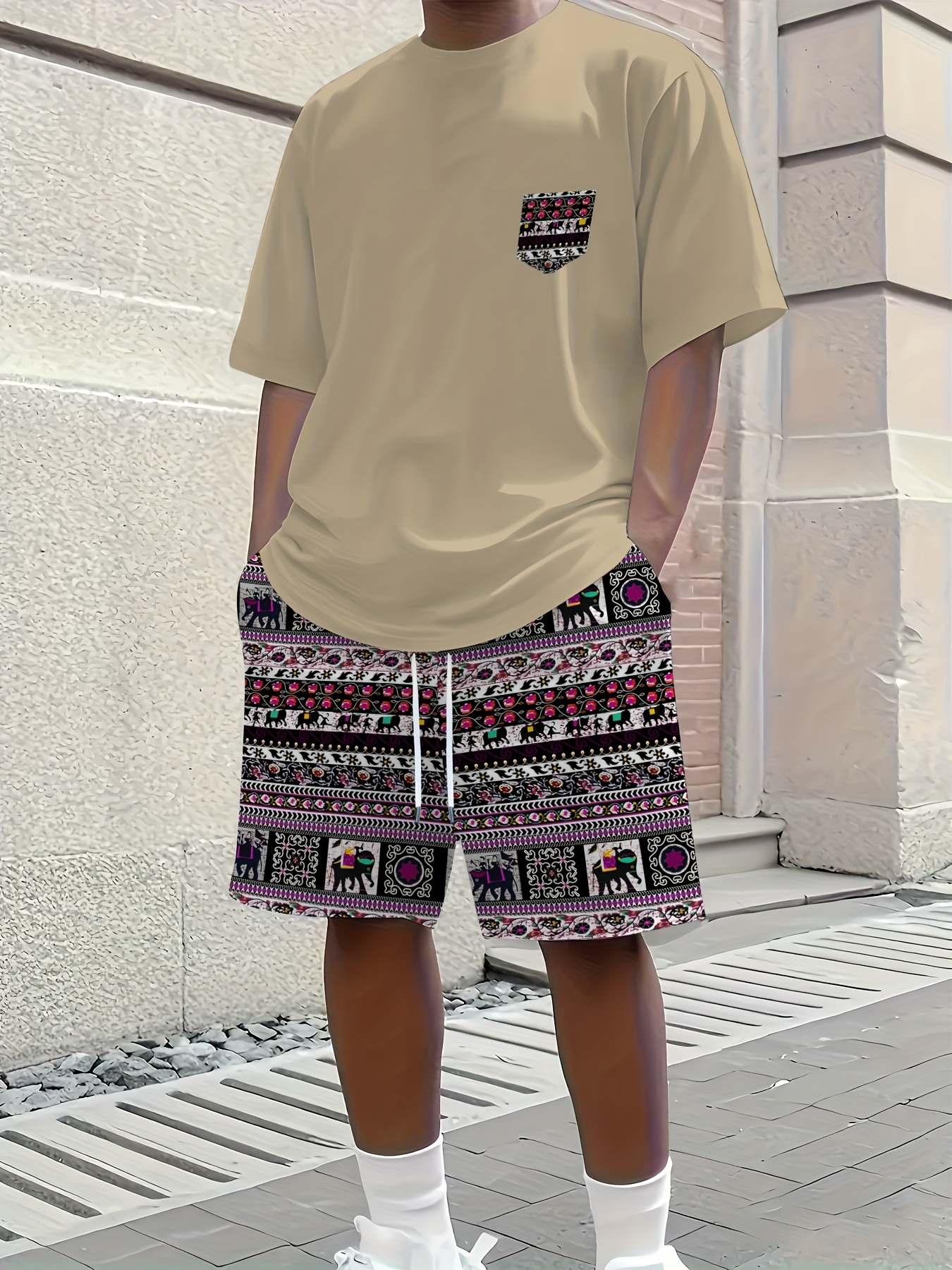 2026 Summer New Men's Short-Sl - Ethnic Fashion In 리뷰 및 가격