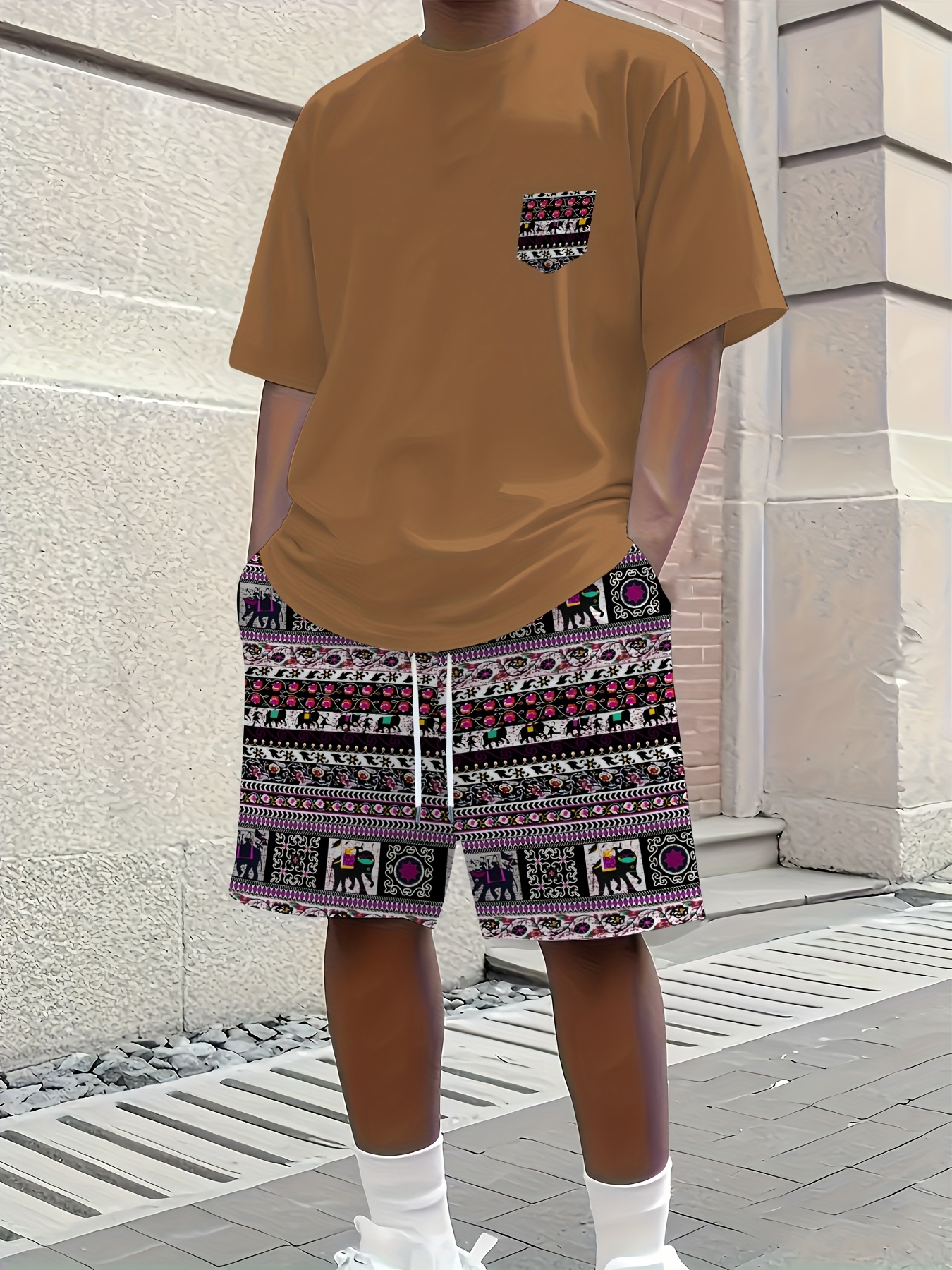 2026 Summer New Men's Short-Sl - Ethnic Fashion In 리뷰 및 가격