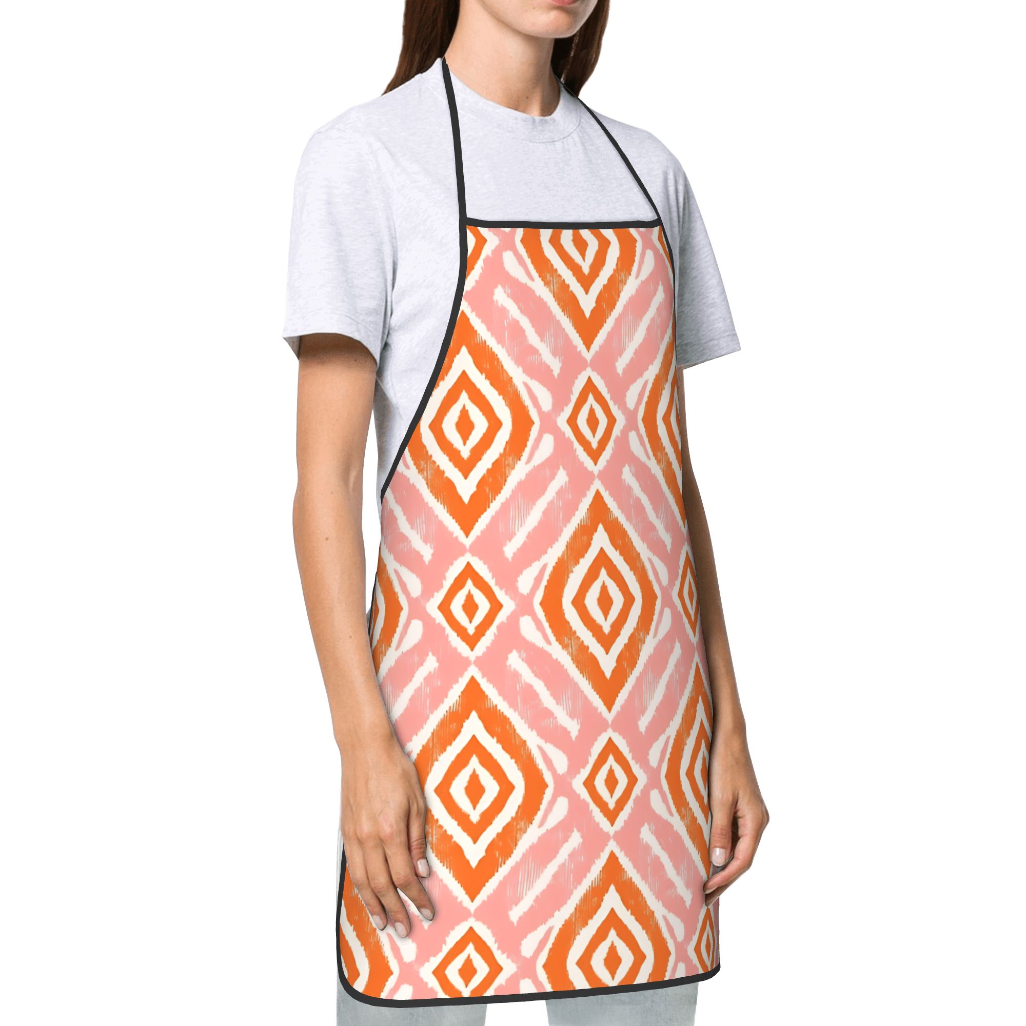 Ikat Moorish Coral Orange Apri - Ikat Woven Fabric 리뷰 및 가격