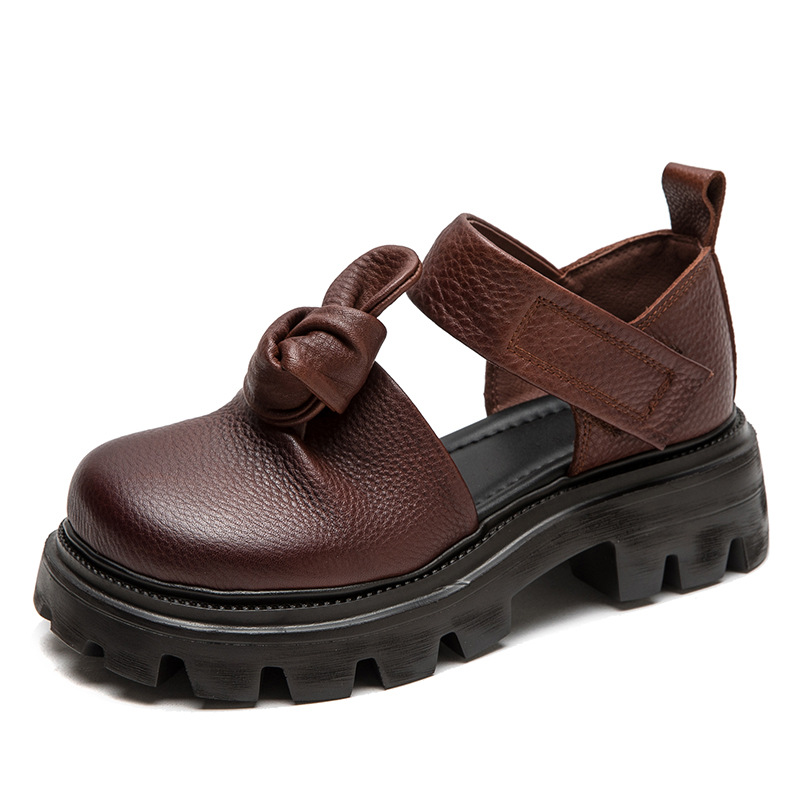 5cm Ethnic Knot Platform Wedge - Ethnic Fashion In 리뷰 및 가격