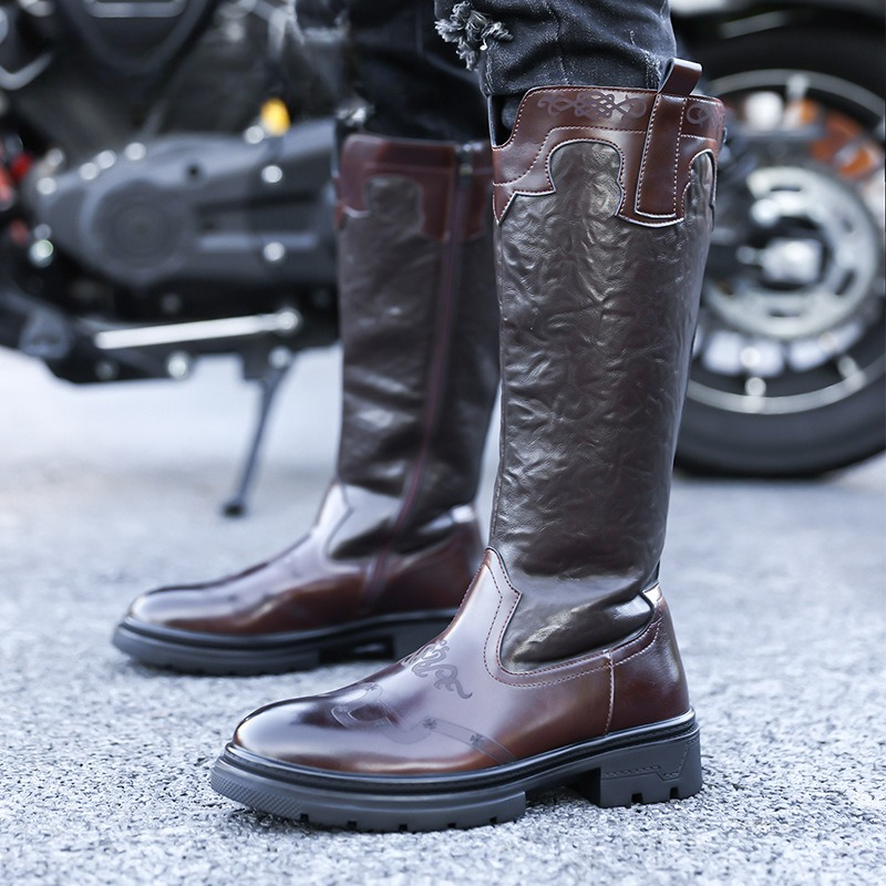 Men's Mid-calf Boots High Qual - Ethnic Fashion In 리뷰 및 가격
