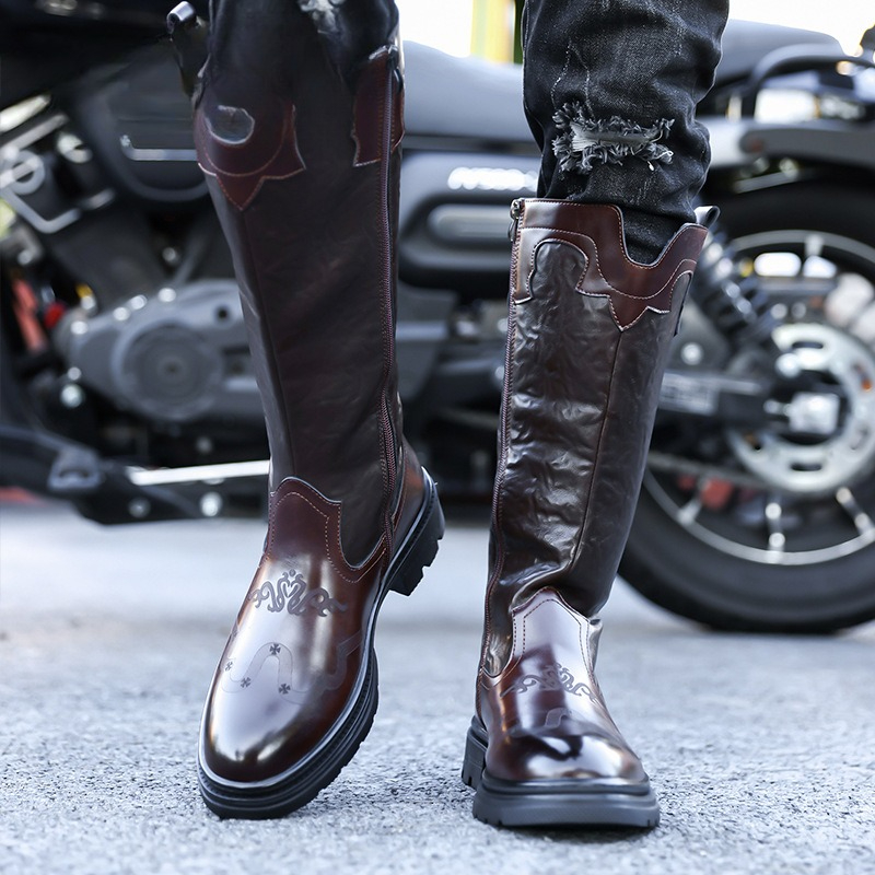 Men's Mid-calf Boots High Qual - Ethnic Fashion In 리뷰 및 가격