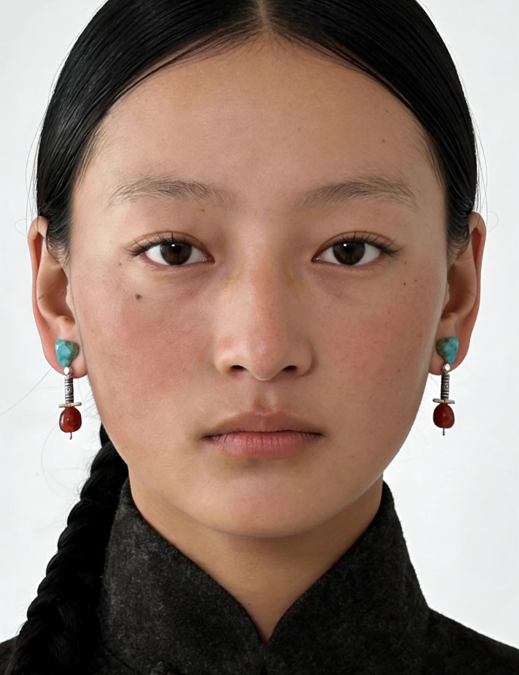 Tibetan Style Front Back Stud  - Ethnic Wear Fashion Designer 리뷰 및 가격