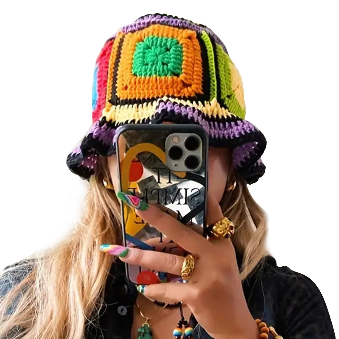 Purple-Edged Zuma Hat, Hand-Kn - Ethnic Wear Fashion Designer 리뷰 및 가격