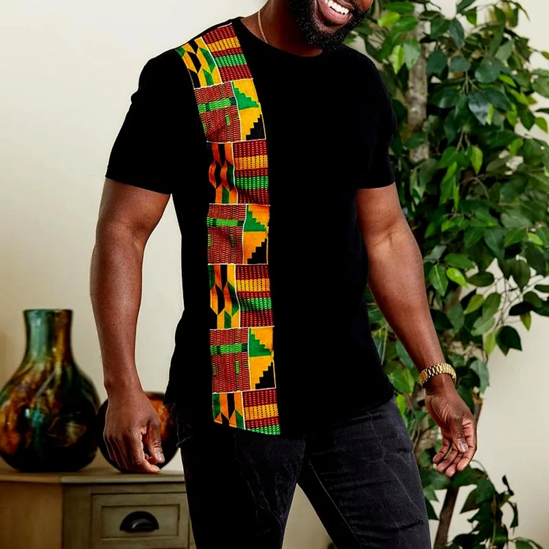 Vintage African Style T-Shirts - Dashiki Shirt Men 리뷰 및 가격