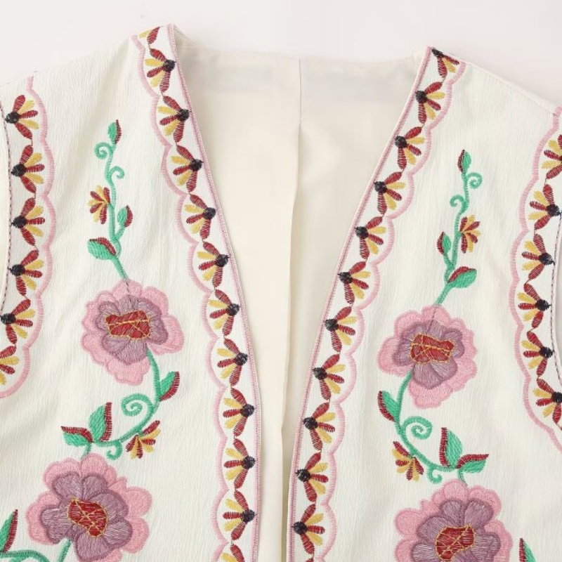 Women's Spring Floral Embroide - Ethnic Boho Fashion 리뷰 및 가격