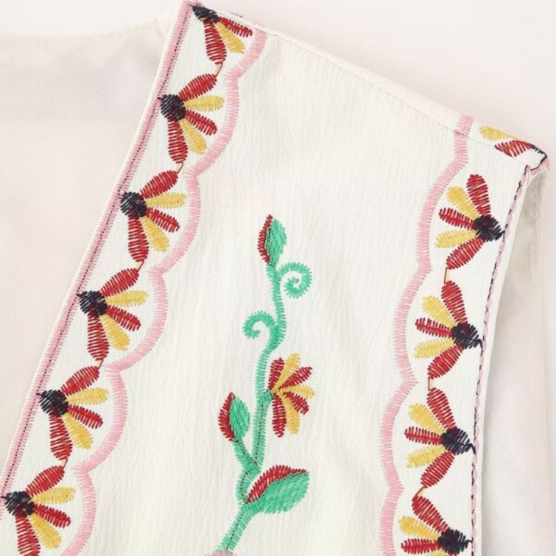 Women's Spring Floral Embroide - Ethnic Boho Fashion 리뷰 및 가격