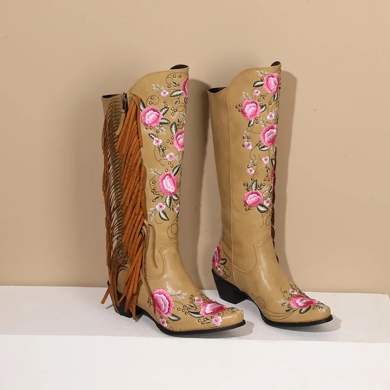 Fashion Embroidery Flower West - Ethnic Fashion In 리뷰 및 가격