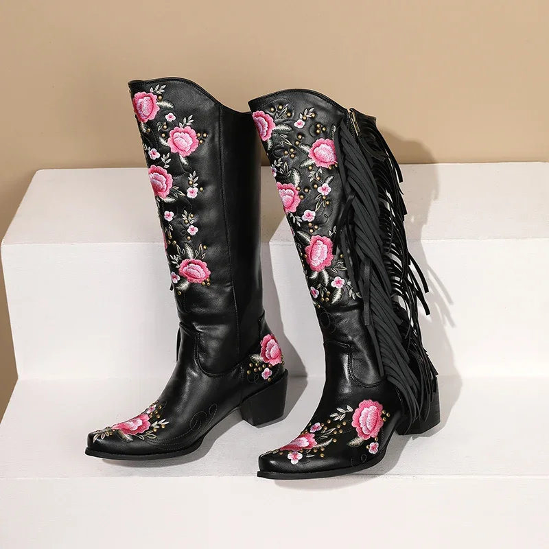 Fashion Embroidery Flower West - Ethnic Fashion In 리뷰 및 가격
