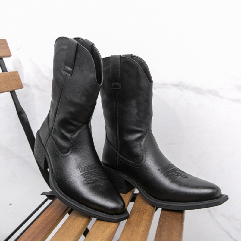 Men Boots Classic Embroidery W - Ethnic Fashion In 리뷰 및 가격