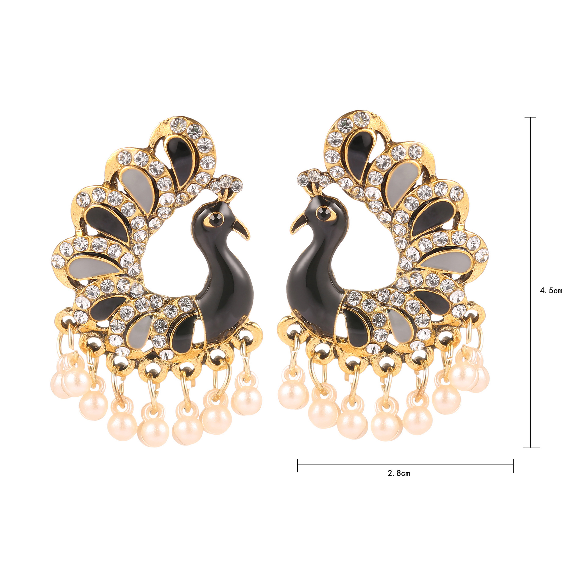 Cross-border earrings, peacock - Ethnic Fashion Sale 리뷰 및 가격