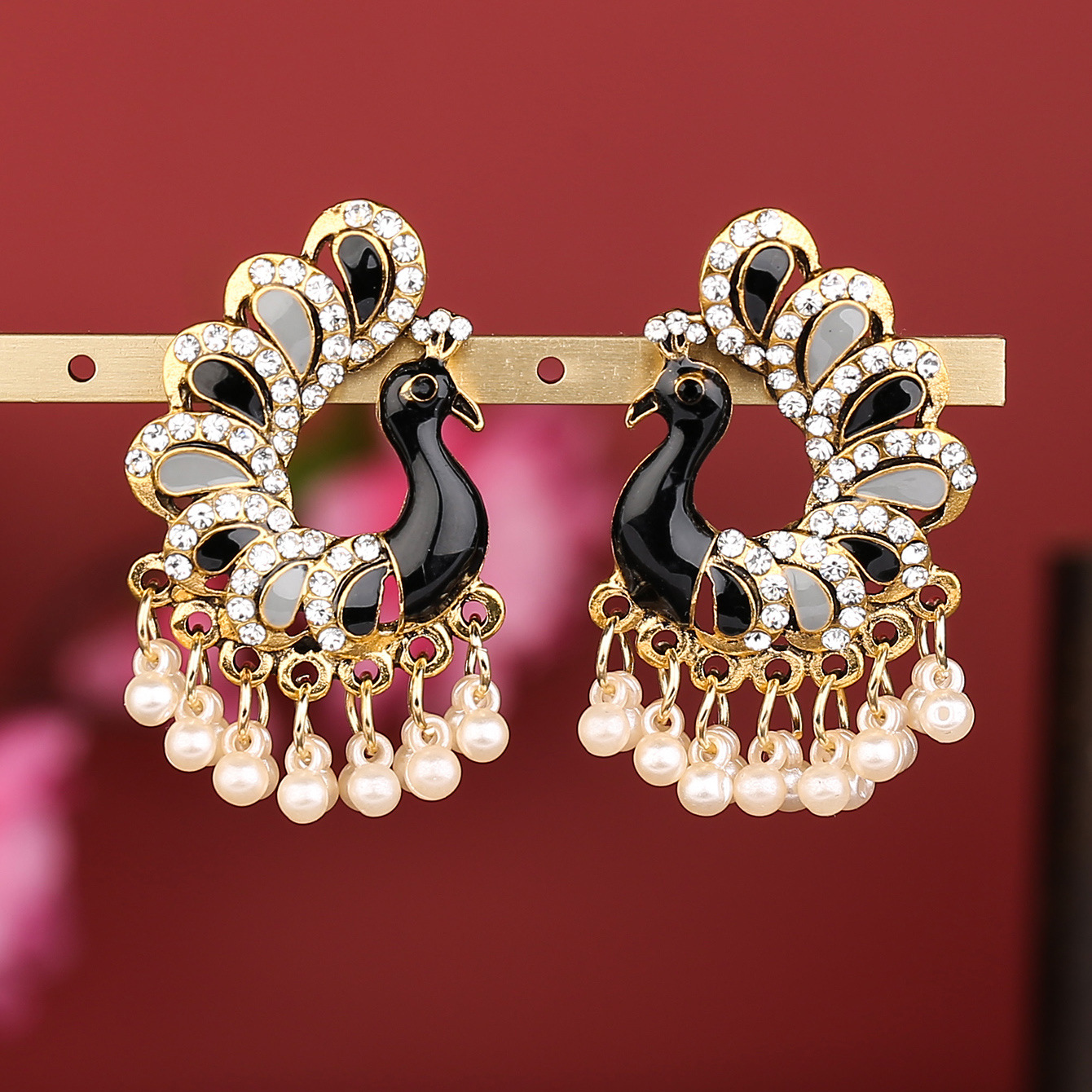 Cross-border earrings, peacock - Ethnic Fashion Sale 리뷰 및 가격
