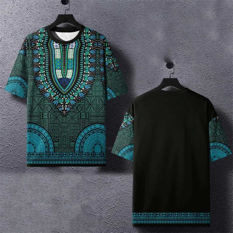 Summer Harajuku 3D Printed Eth - Dashiki Shirt Men 리뷰 및 가격