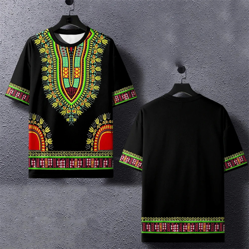 Summer Harajuku 3D Printed Eth - Dashiki Shirt Men 리뷰 및 가격