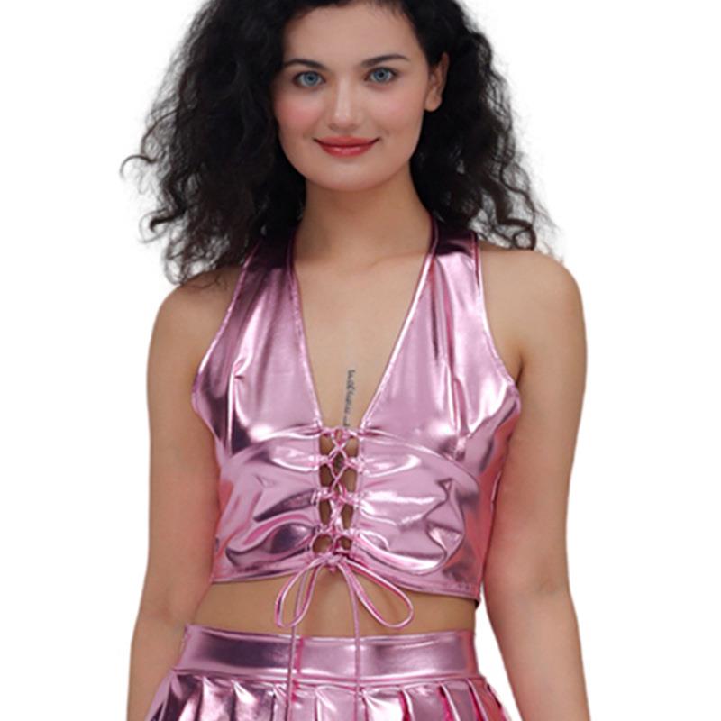 Hot Girl Leather Vest Crossbod - Fashion Show Ethnic Wear 리뷰 및 가격