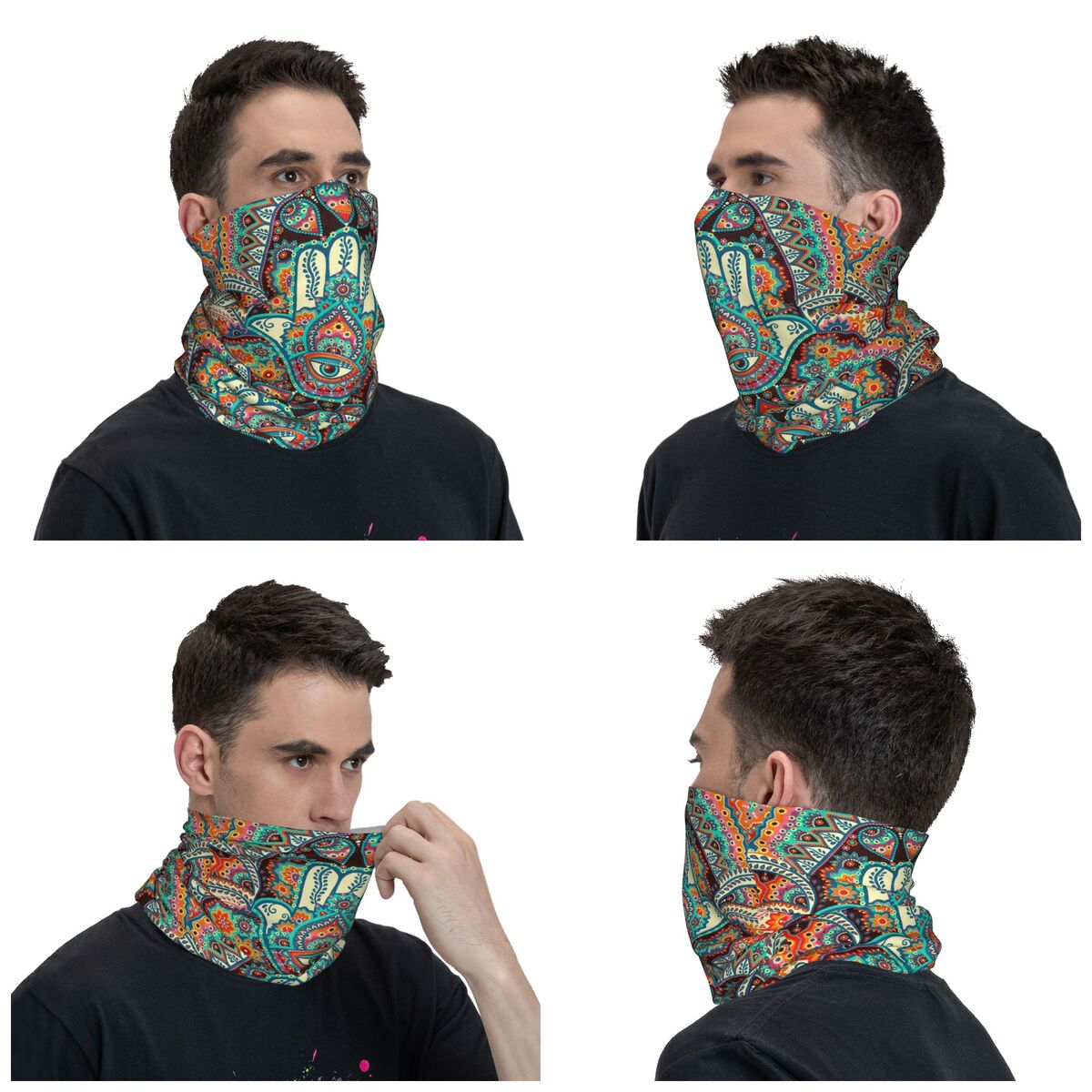 Hamsa Hand Bohemian Bandana Ne - Ethnic Boho Fashion 리뷰 및 가격