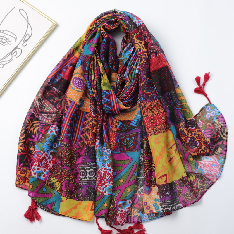 Ethnic Geometric Patchwork Bal - Ethnic Fashion Sale 리뷰 및 가격
