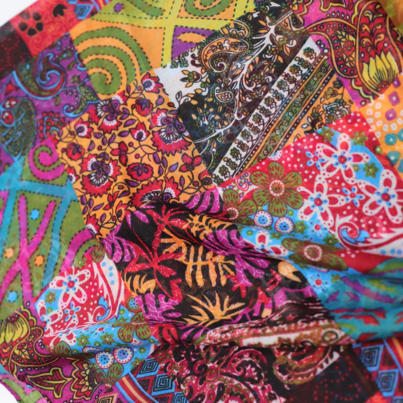 Ethnic Geometric Patchwork Bal - Ethnic Fashion Sale 리뷰 및 가격