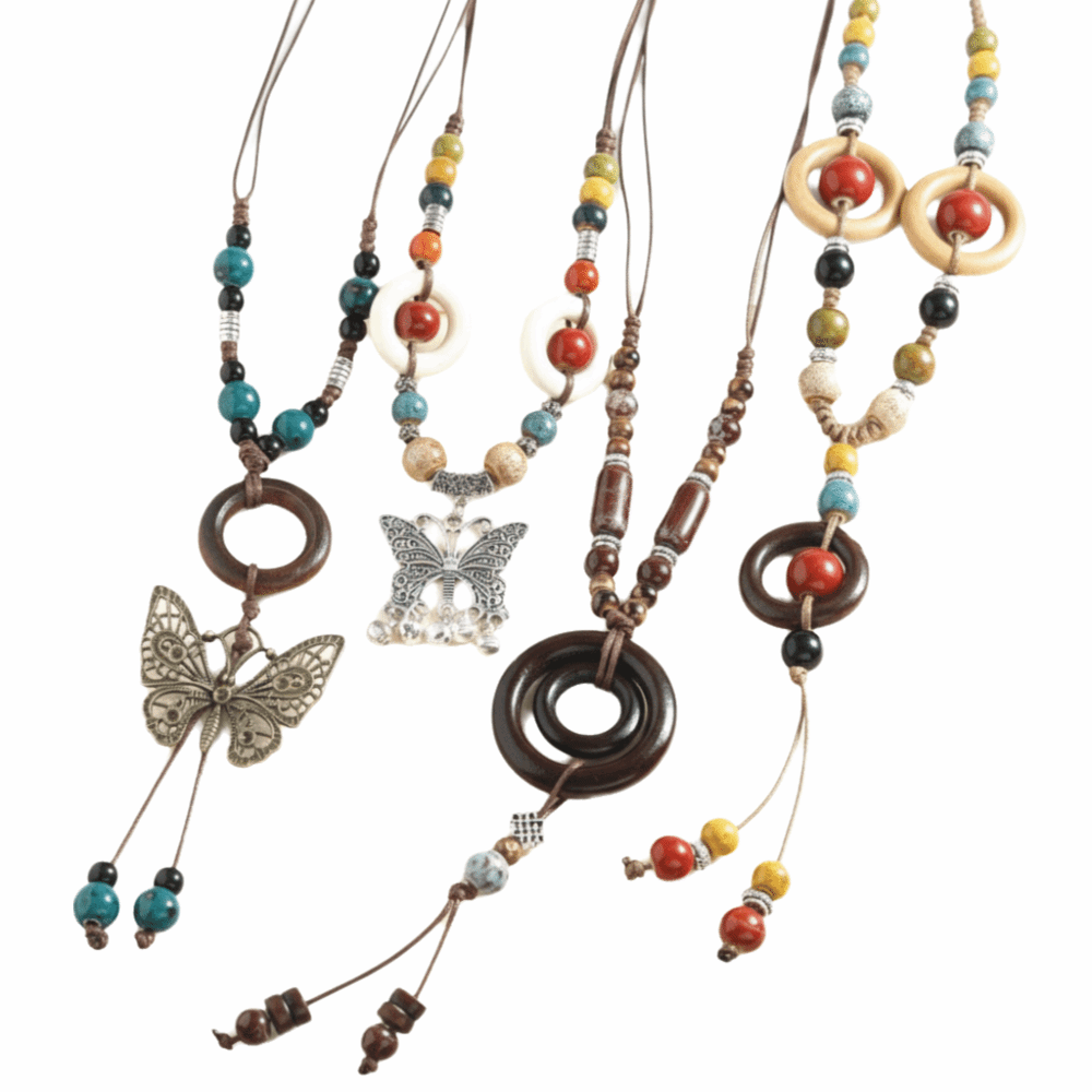 Ethnic Style Butterfly Pendant - Ethnic Wear Fashion Designer 리뷰 및 가격