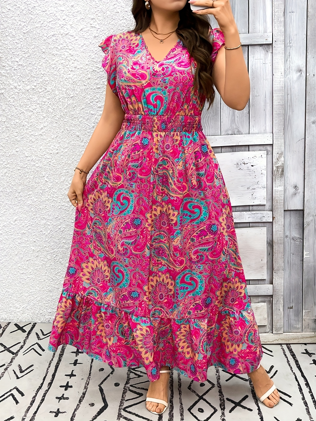 Elegant Long Dress with Ethnic - Ethnic Wear Fashion Designer 리뷰 및 가격