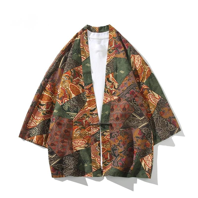 Ethnic Style Print Yukata Men  - Ethnic Fashion In 리뷰 및 가격
