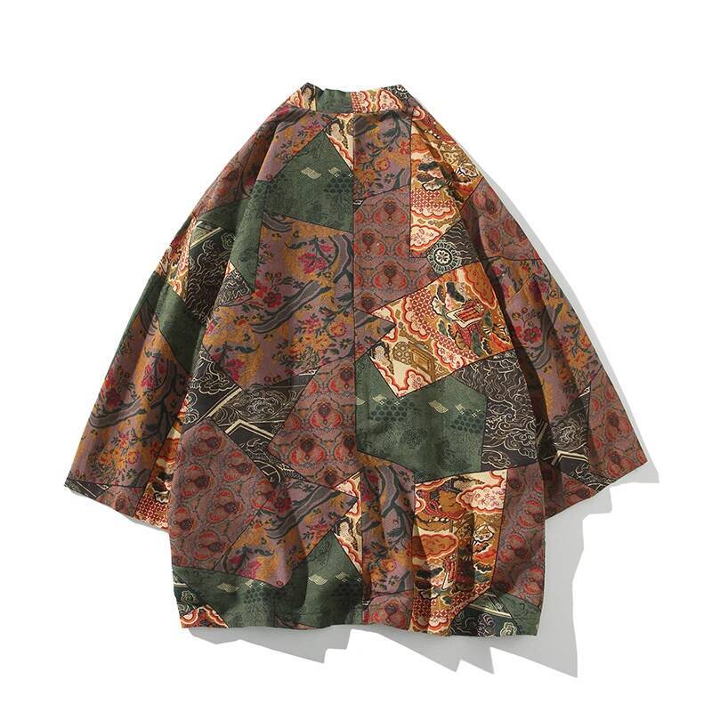 Ethnic Style Print Yukata Men  - Ethnic Fashion In 리뷰 및 가격