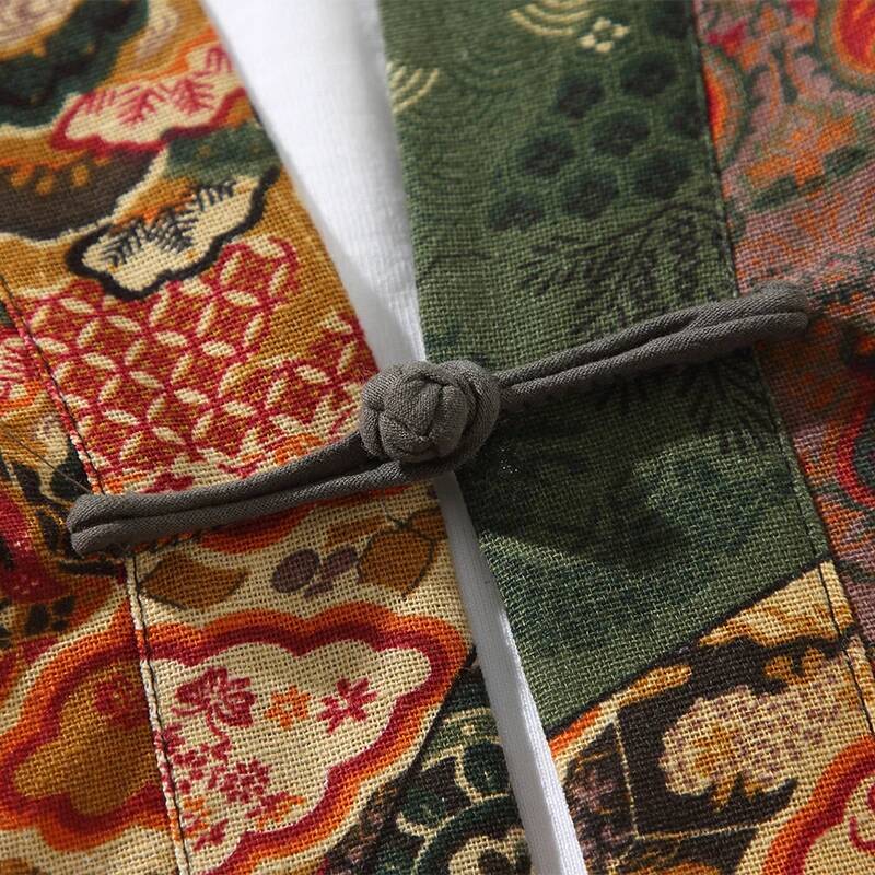 Ethnic Style Print Yukata Men  - Ethnic Fashion In 리뷰 및 가격